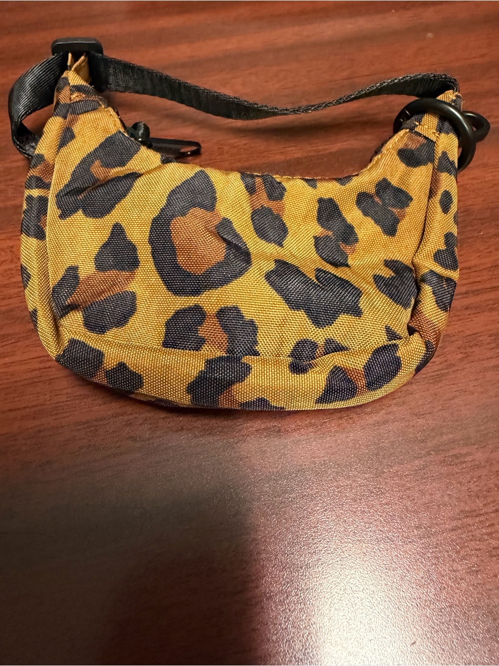 Baggu Leopard Print Crescent Bag Charm